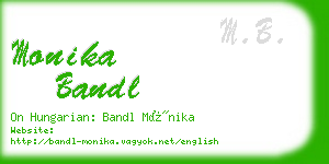 monika bandl business card